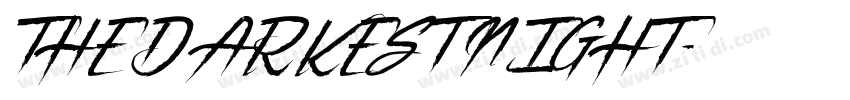 THE DARKEST NIGHT字体转换
